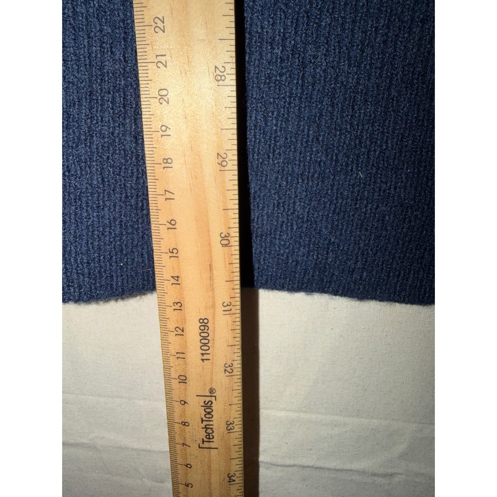 New Madewell Striped Wool/Alpaca Blend Open Cardigan size Medium Blue/White - Picture 7 of 7